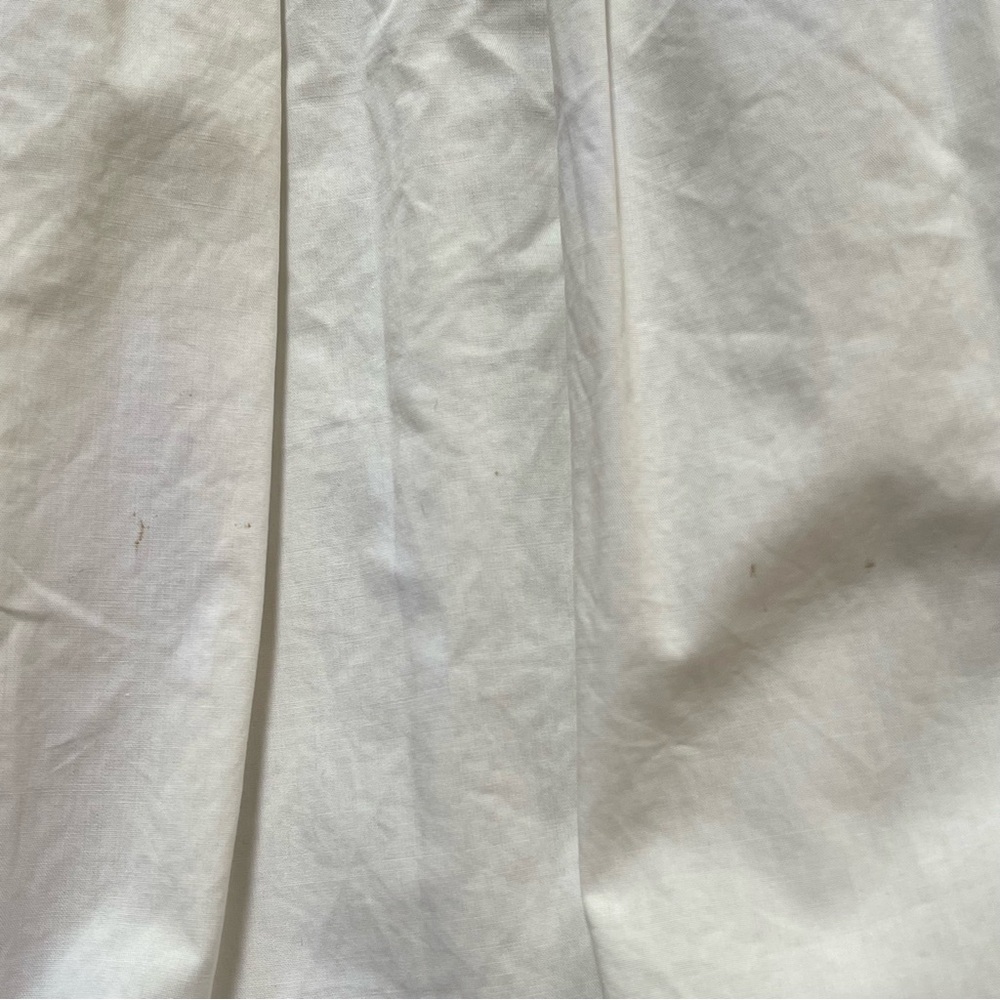 Doen Cream Smocked Yoke Cotton Dress with Black Embroidery - Picture 14 of 16